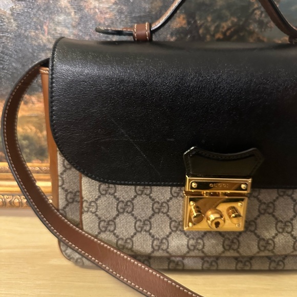 Gucci Canvas Padlock Shoulder Bag - Picture 6 of 10